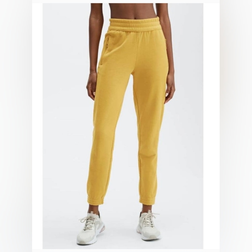Fabletics Yellow Slim Sweatpants Joggers  Women's Size Small NWT